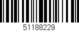Código de barras (EAN, GTIN, SKU, ISBN): '51188229'