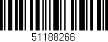 Código de barras (EAN, GTIN, SKU, ISBN): '51188266'