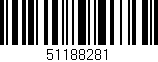 Código de barras (EAN, GTIN, SKU, ISBN): '51188281'