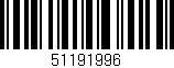 Código de barras (EAN, GTIN, SKU, ISBN): '51191996'