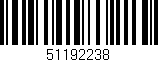 Código de barras (EAN, GTIN, SKU, ISBN): '51192238'