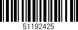 Código de barras (EAN, GTIN, SKU, ISBN): '51192425'