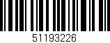 Código de barras (EAN, GTIN, SKU, ISBN): '51193226'