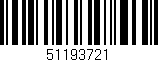 Código de barras (EAN, GTIN, SKU, ISBN): '51193721'