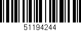 Código de barras (EAN, GTIN, SKU, ISBN): '51194244'