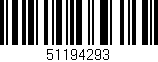 Código de barras (EAN, GTIN, SKU, ISBN): '51194293'