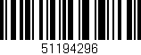 Código de barras (EAN, GTIN, SKU, ISBN): '51194296'
