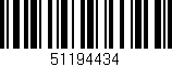 Código de barras (EAN, GTIN, SKU, ISBN): '51194434'