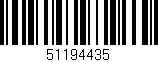 Código de barras (EAN, GTIN, SKU, ISBN): '51194435'