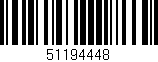 Código de barras (EAN, GTIN, SKU, ISBN): '51194448'