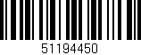 Código de barras (EAN, GTIN, SKU, ISBN): '51194450'