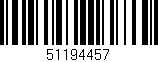 Código de barras (EAN, GTIN, SKU, ISBN): '51194457'