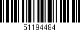 Código de barras (EAN, GTIN, SKU, ISBN): '51194484'