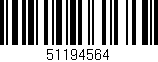 Código de barras (EAN, GTIN, SKU, ISBN): '51194564'