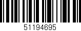 Código de barras (EAN, GTIN, SKU, ISBN): '51194695'