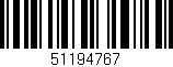 Código de barras (EAN, GTIN, SKU, ISBN): '51194767'