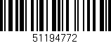 Código de barras (EAN, GTIN, SKU, ISBN): '51194772'