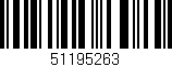 Código de barras (EAN, GTIN, SKU, ISBN): '51195263'