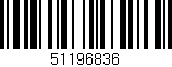 Código de barras (EAN, GTIN, SKU, ISBN): '51196836'