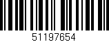 Código de barras (EAN, GTIN, SKU, ISBN): '51197654'