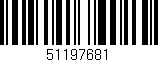 Código de barras (EAN, GTIN, SKU, ISBN): '51197681'