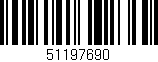 Código de barras (EAN, GTIN, SKU, ISBN): '51197690'