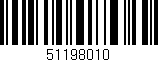 Código de barras (EAN, GTIN, SKU, ISBN): '51198010'