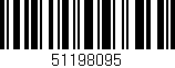 Código de barras (EAN, GTIN, SKU, ISBN): '51198095'