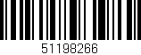 Código de barras (EAN, GTIN, SKU, ISBN): '51198266'