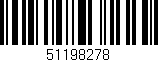 Código de barras (EAN, GTIN, SKU, ISBN): '51198278'
