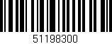 Código de barras (EAN, GTIN, SKU, ISBN): '51198300'