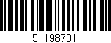 Código de barras (EAN, GTIN, SKU, ISBN): '51198701'