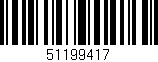 Código de barras (EAN, GTIN, SKU, ISBN): '51199417'