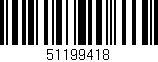 Código de barras (EAN, GTIN, SKU, ISBN): '51199418'