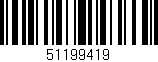 Código de barras (EAN, GTIN, SKU, ISBN): '51199419'