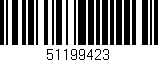 Código de barras (EAN, GTIN, SKU, ISBN): '51199423'