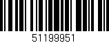 Código de barras (EAN, GTIN, SKU, ISBN): '51199951'