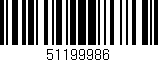 Código de barras (EAN, GTIN, SKU, ISBN): '51199986'