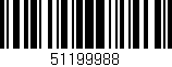 Código de barras (EAN, GTIN, SKU, ISBN): '51199988'