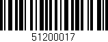 Código de barras (EAN, GTIN, SKU, ISBN): '51200017'