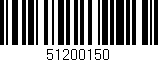 Código de barras (EAN, GTIN, SKU, ISBN): '51200150'