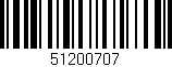 Código de barras (EAN, GTIN, SKU, ISBN): '51200707'