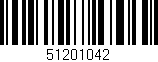 Código de barras (EAN, GTIN, SKU, ISBN): '51201042'