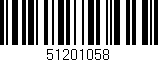 Código de barras (EAN, GTIN, SKU, ISBN): '51201058'