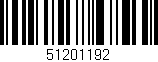 Código de barras (EAN, GTIN, SKU, ISBN): '51201192'