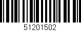 Código de barras (EAN, GTIN, SKU, ISBN): '51201502'
