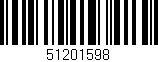 Código de barras (EAN, GTIN, SKU, ISBN): '51201598'