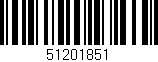 Código de barras (EAN, GTIN, SKU, ISBN): '51201851'