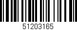 Código de barras (EAN, GTIN, SKU, ISBN): '51203165'