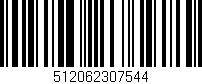 Código de barras (EAN, GTIN, SKU, ISBN): '512062307544'